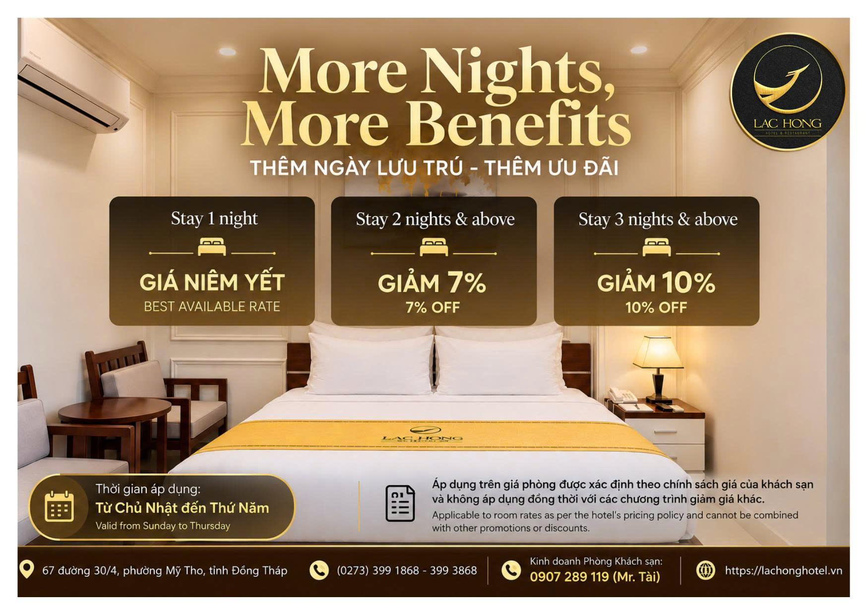 🌟 MORE NIGHTS, MORE BENEFITS – THÊM NGÀY LƯU TRÚ, THÊM ƯU ĐÃI 🌟