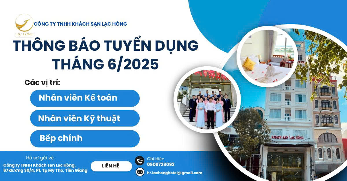 Thông báo tuyển dụng tháng 6/2025